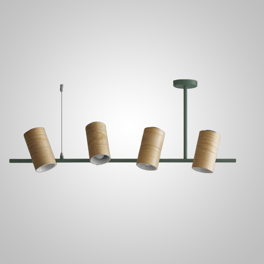 Подвесной реечный светильник BARREL B Green by ImperiumLoft