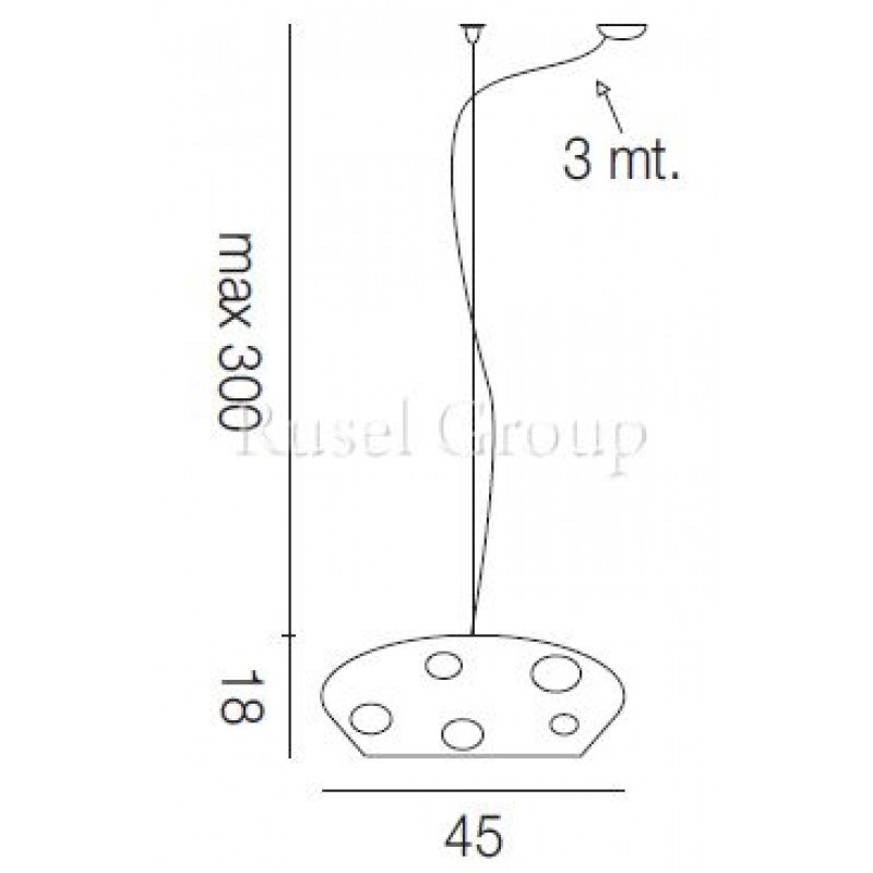 Подвесной светильник Vistosi MARBLE SP 45 D1
