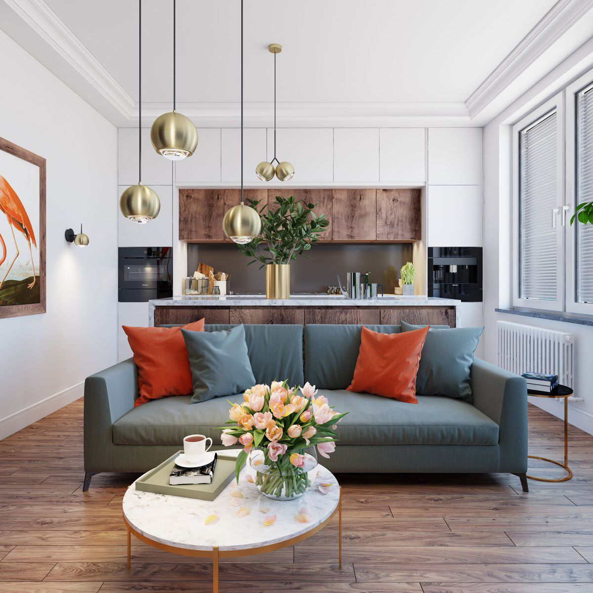 Настенный светильник KYORI WALL Gold by ImperiumLoft