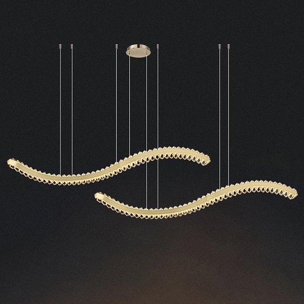 Подвесной светильник BERTOLDA W DUO A L150 Brass by ImperiumLoft