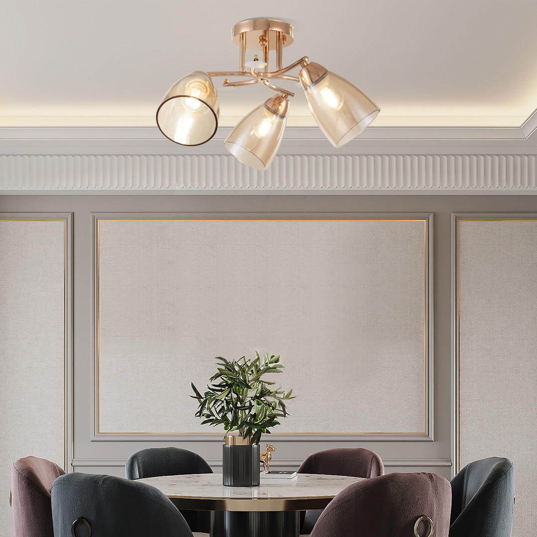 Люстра с плафонами 326419/3 FG+WH Arte Milano