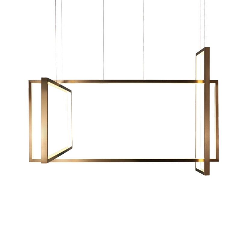 Подвесной светильник Frame 140x60 см бронзовый Aromas del Campo