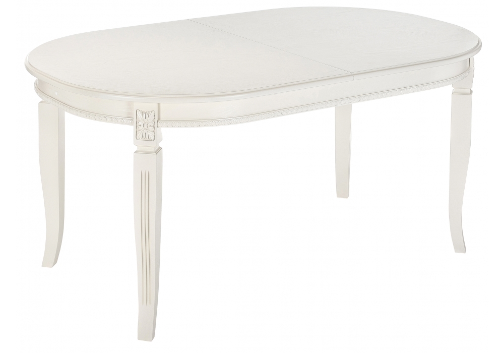 Стол деревянный Woodville Aviano 160(205)х100х76 молочный 438341