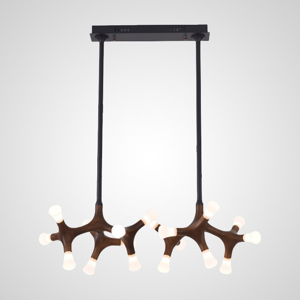 Потолочный светильник SANTANA L18 Dark brown by ImperiumLoft