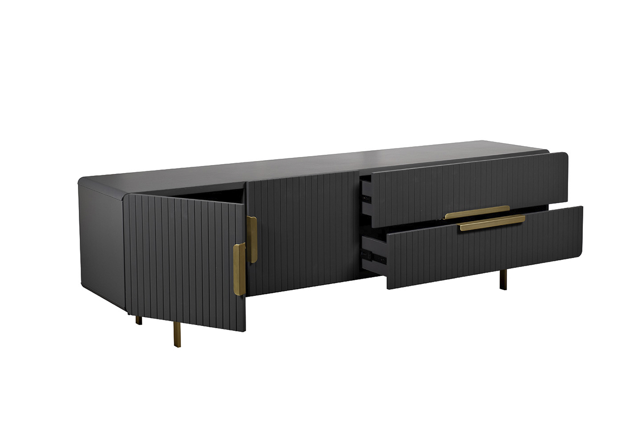 Тумба под телевизор серая Garda Decor 40AD-CB0006A