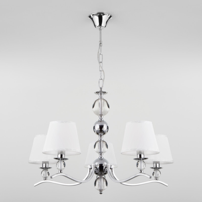 Подвесная люстра Eurosvet 60097/5 хром