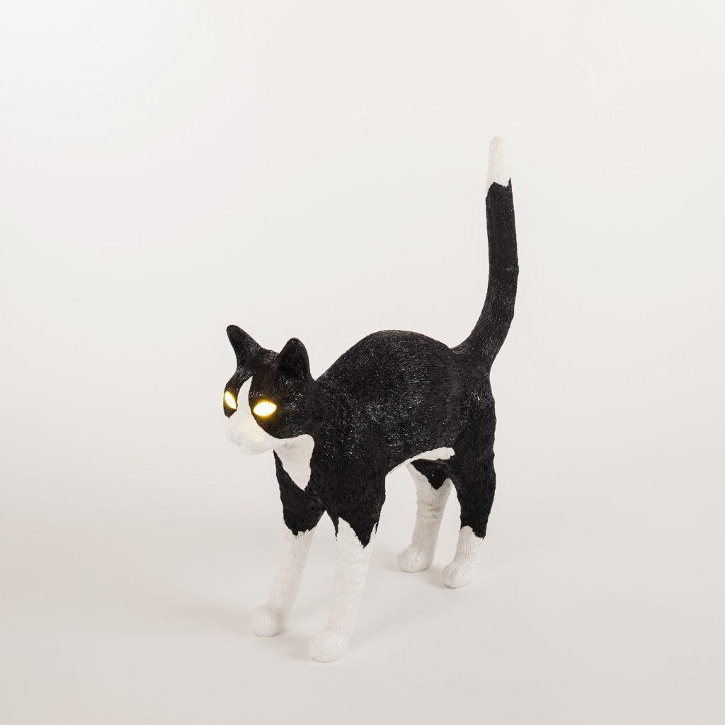 Настольная лампа  Seletti Jobby The Cat Black and White 15042
