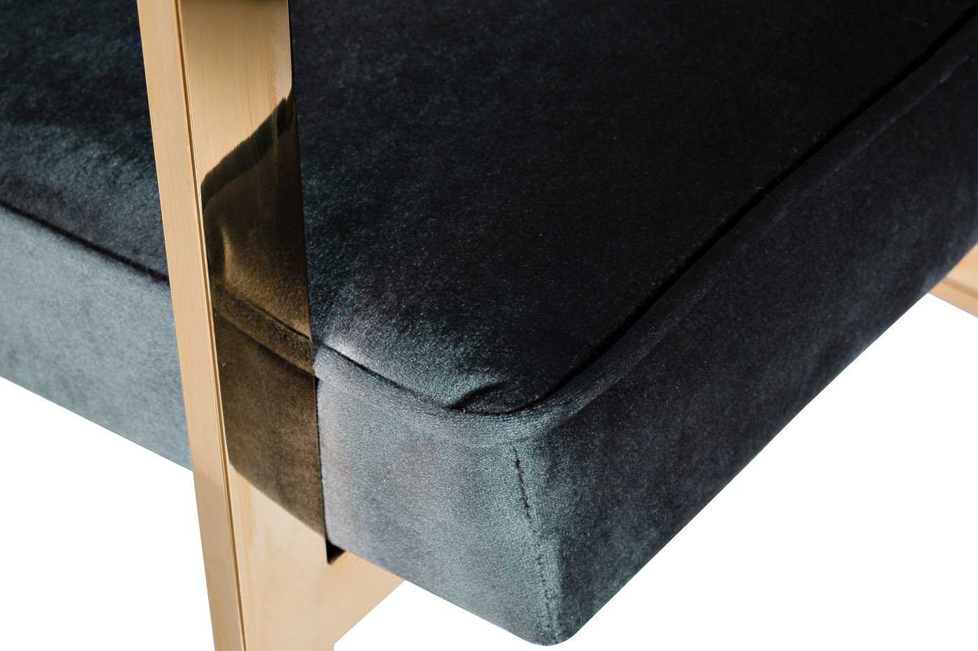 Стул велюровый зеленый/золото Garda Decor GY-AC8056GOLD-GR