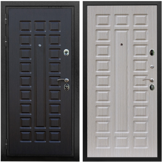 Дверь входная Graf Триумф МДФ 16 мм ФЛ-183 Венге / МДФ 16 мм ФЛ-183 Сандал белый