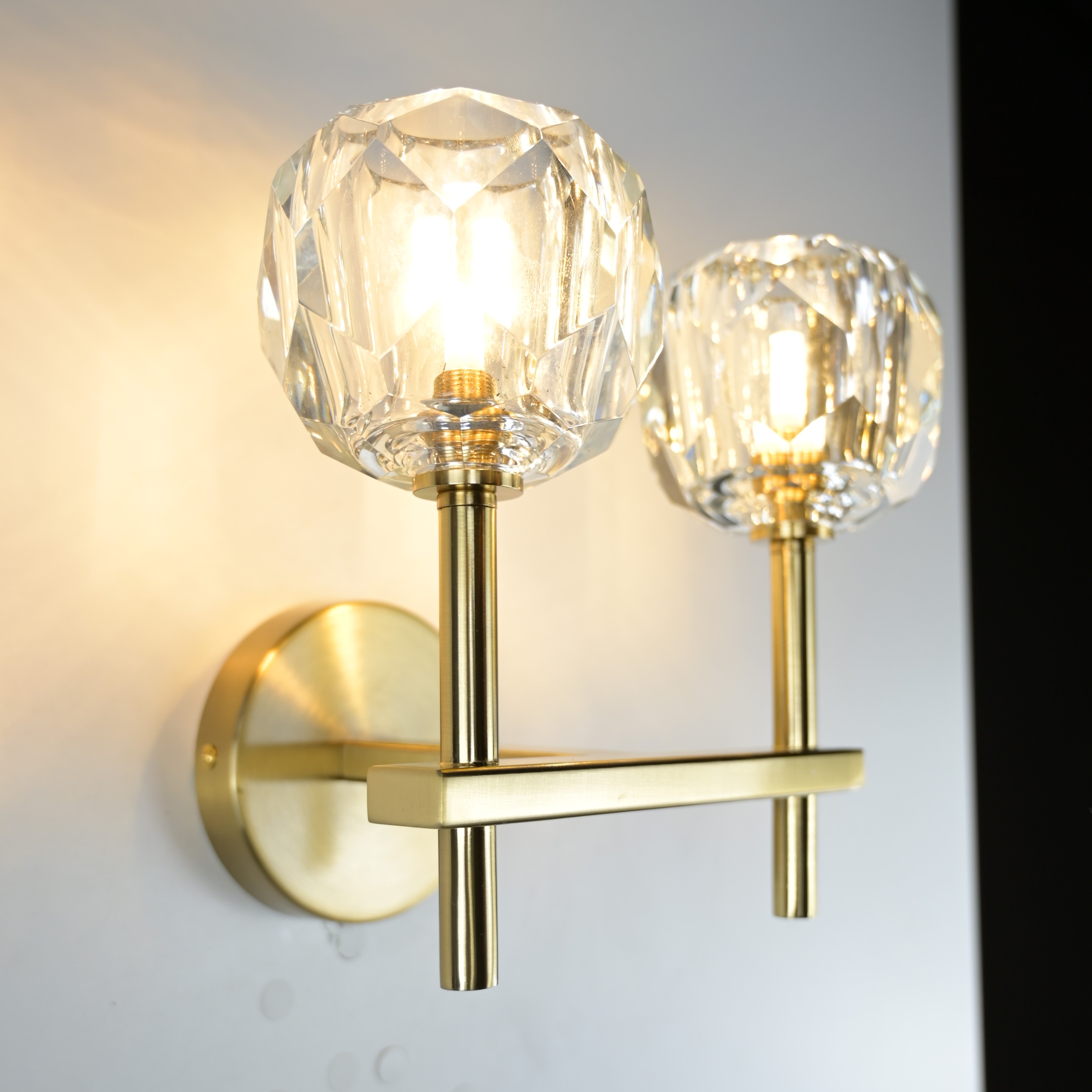 Бра Rh Boule De Cristal Double Sconce Brass By Imperiumloft