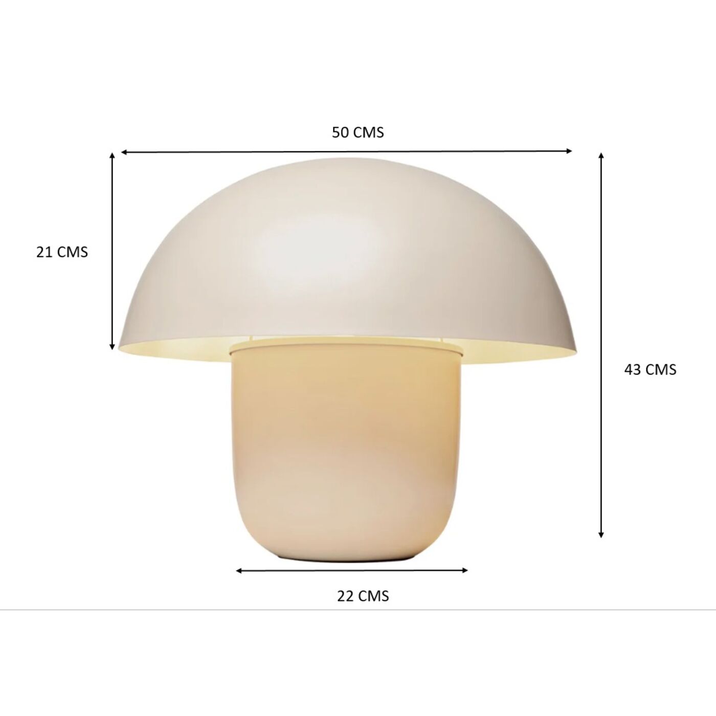 Светильник настольный Mushroom Beige 44cm KARE 56509