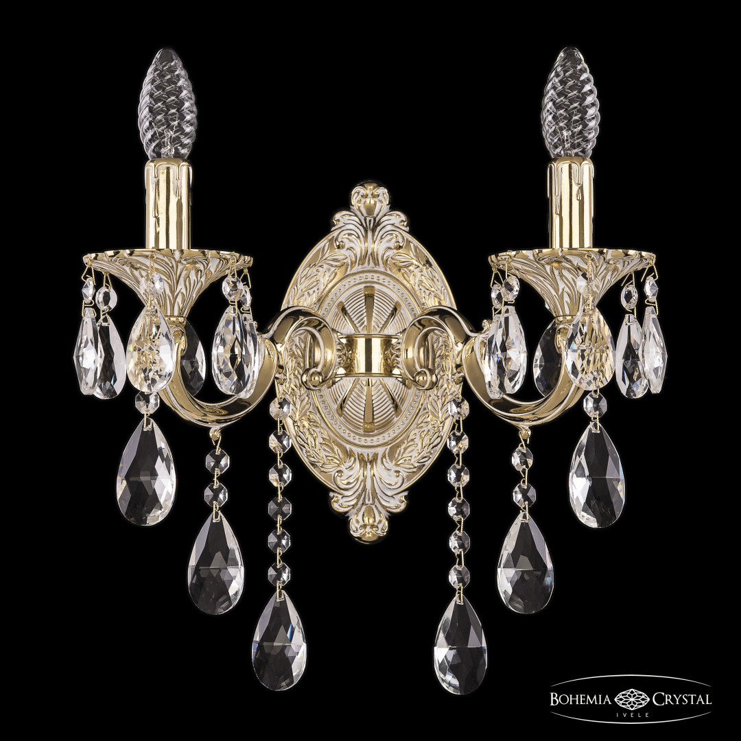 Бра бронзовые с хрусталём 7201B10/2/175 B GW