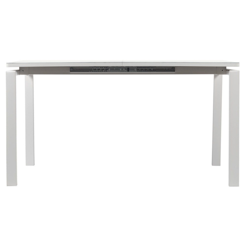 Стол Areal раскладной 140-180х80х75 белый мрамор с белыми ножками Bradex Home RF 0413