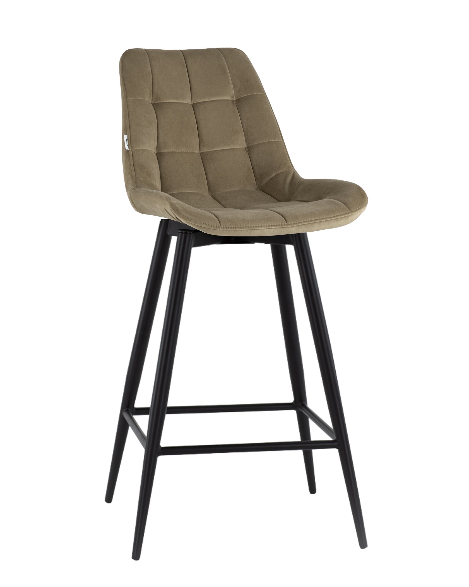 Стул барный Флекс с поворотным механизмом велюр капучино Stool Group