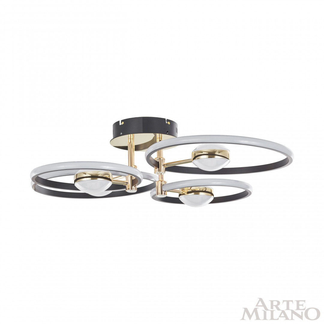 Светильник светодиодный 276140/4+4 BK/GD Arte Milano
