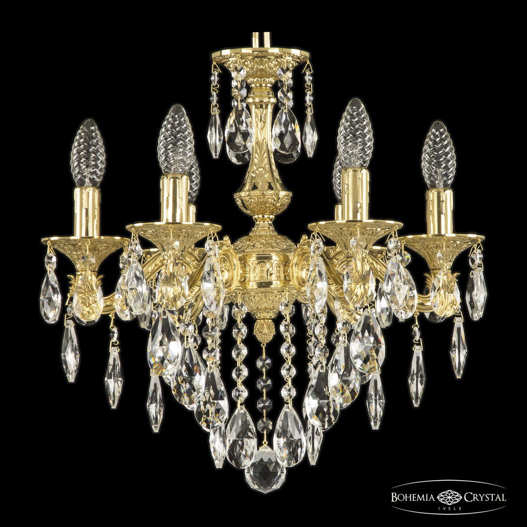 Люстра бронзовая с хрусталём 71102/6/125 B G