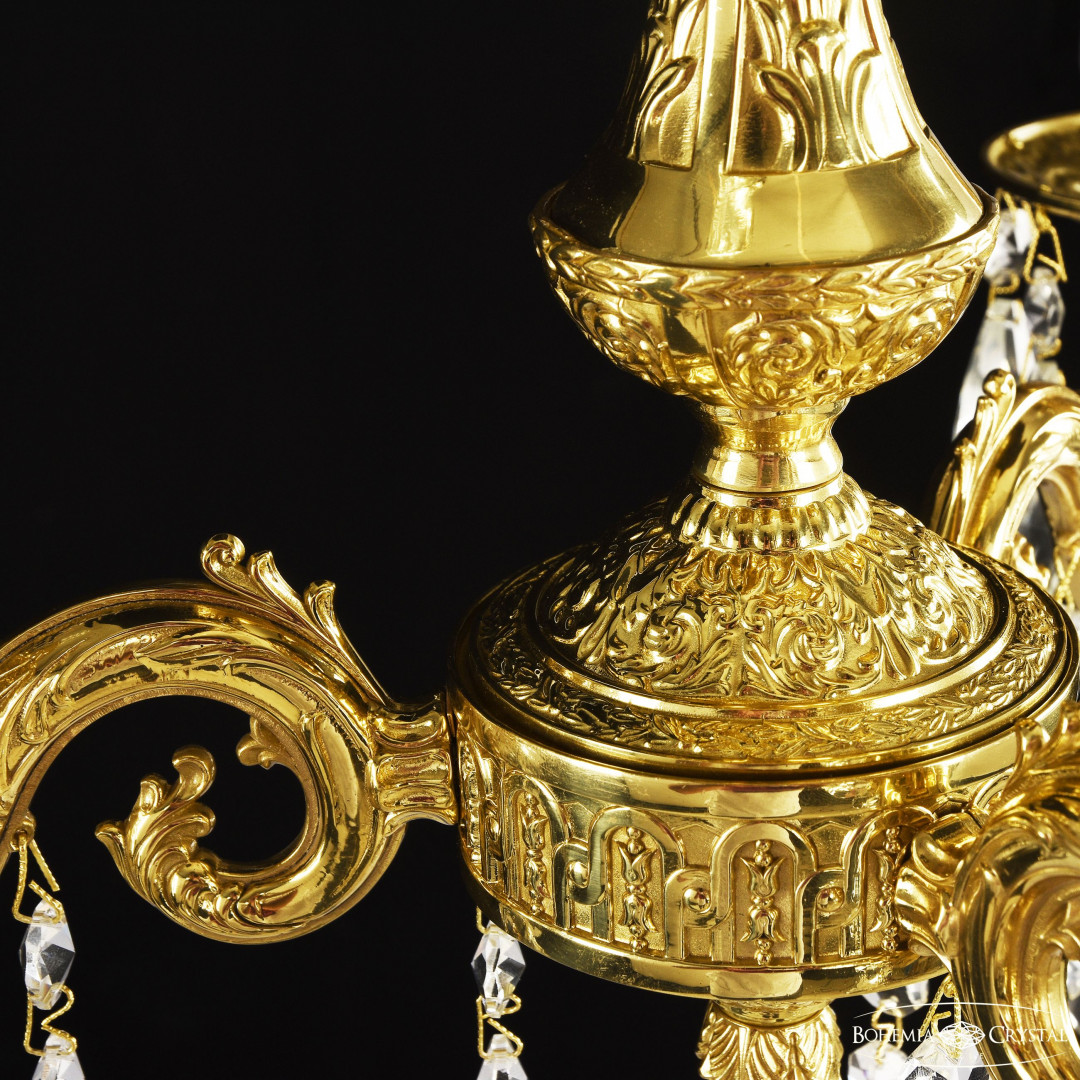 Люстра бронзовая с хрусталём 71102/3/125 A G