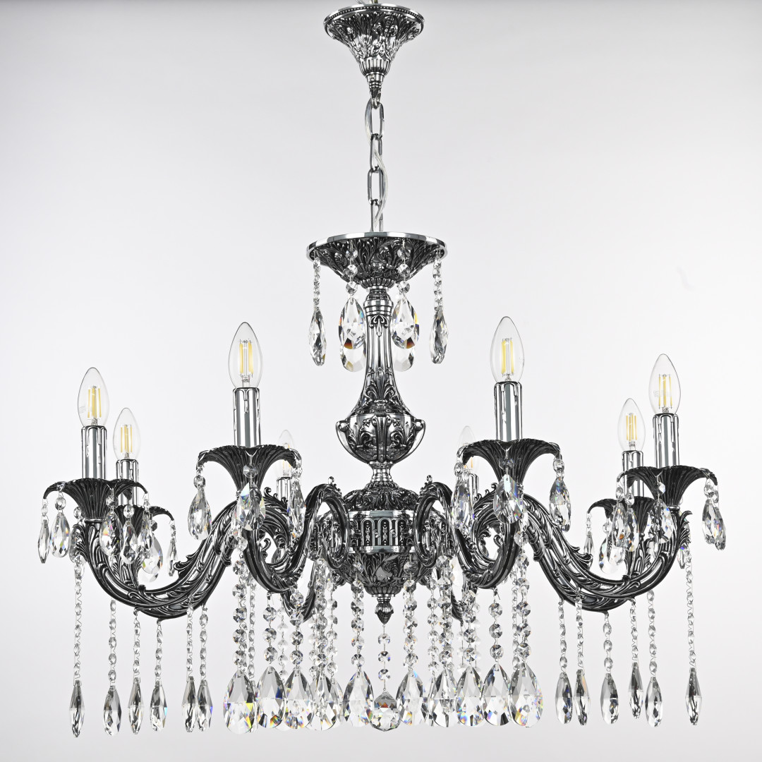 Люстра с хрустальными подвесками AL79101/8/250 A NB Bohemia Ivele Crystal