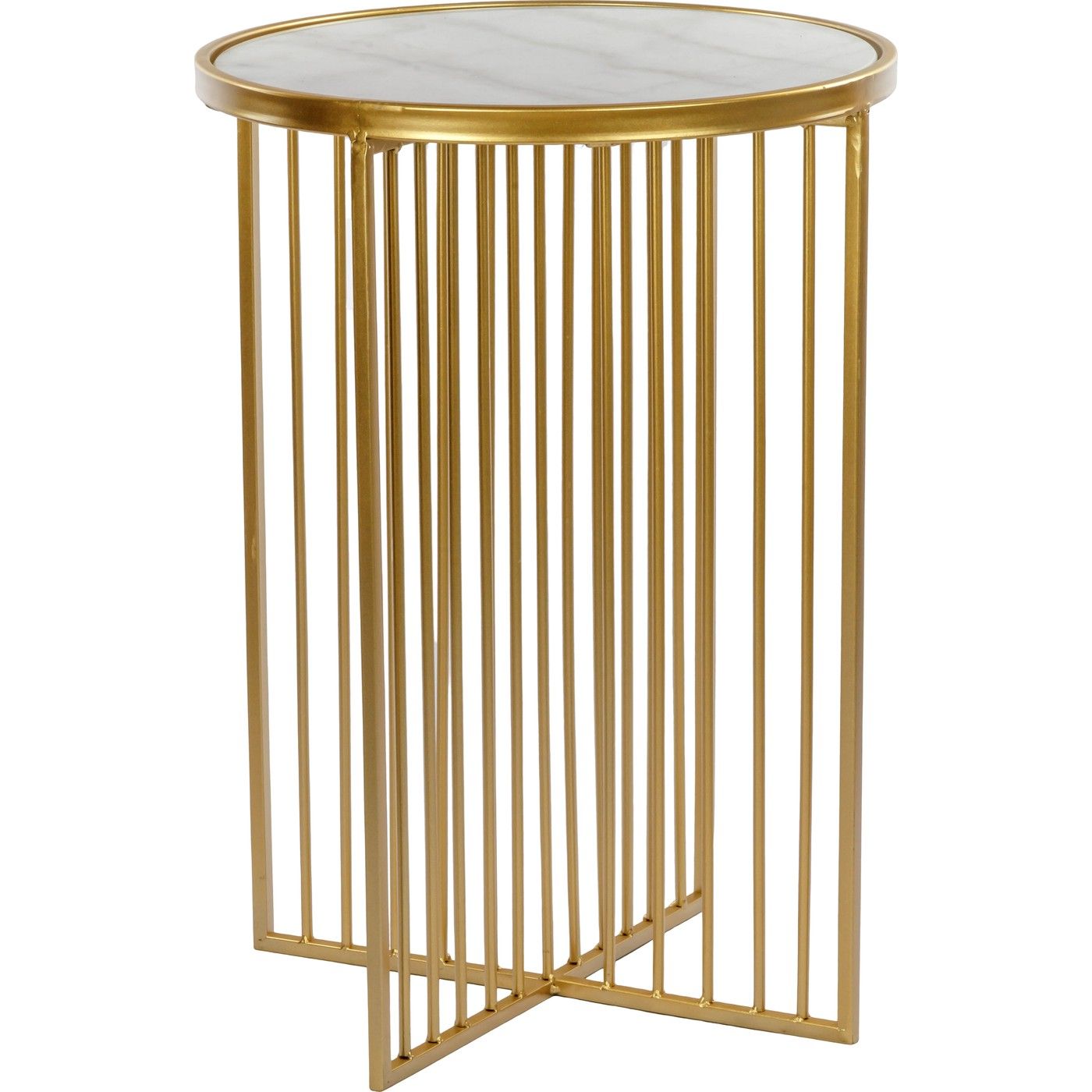 Столик интерьерный с белым мрамором Glasar 54-001