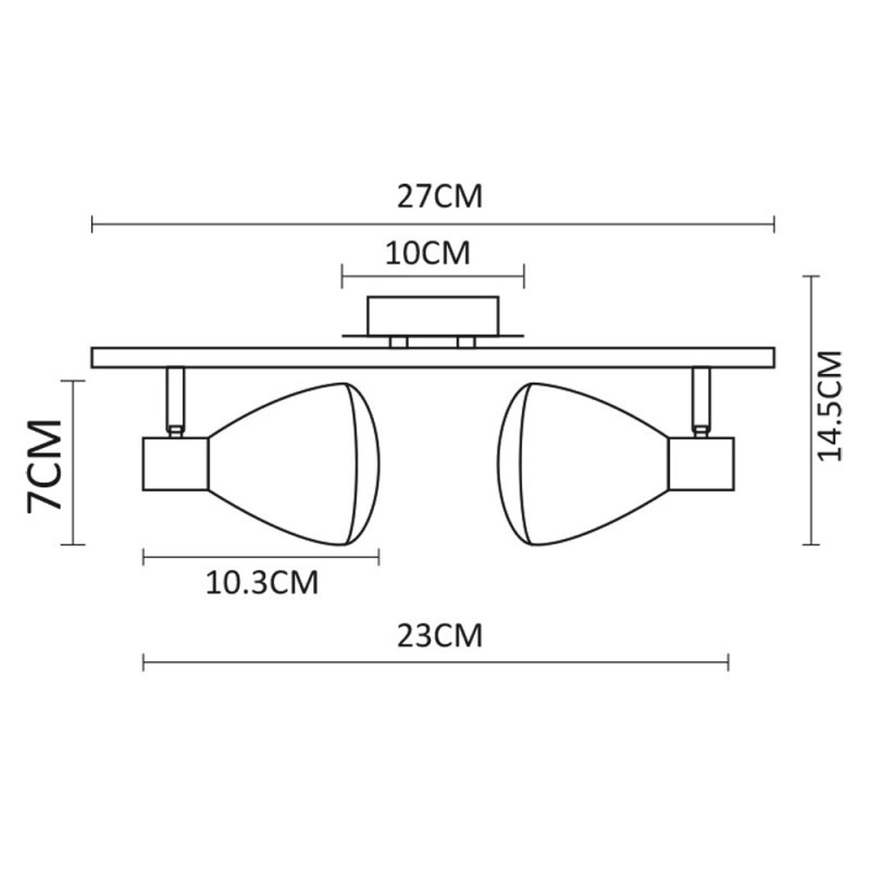 Спот Arte Lamp A6008PL-2BK