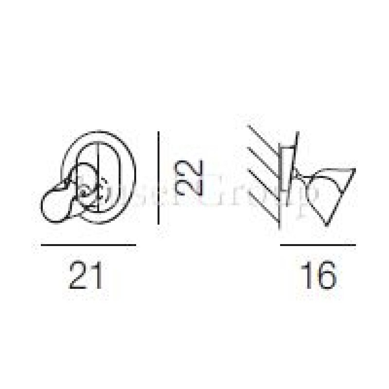 Настенно-потолочный светильник Vistosi NINFEA AP P
