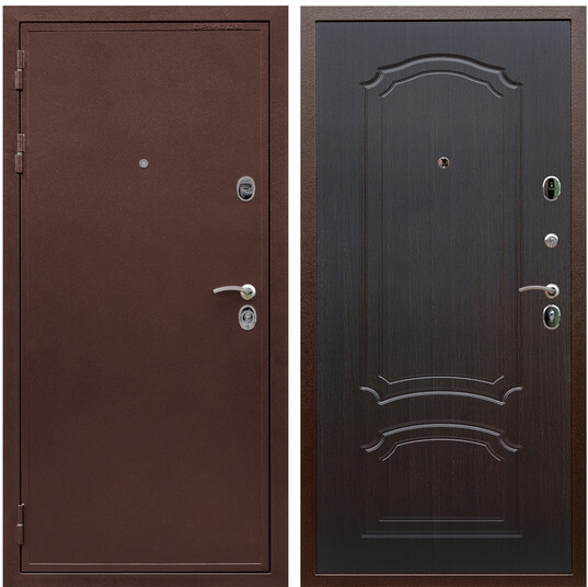 Дверь входная Graf Престиж 2 Антик медь / МДФ 6 мм ФЛ-140 Венге