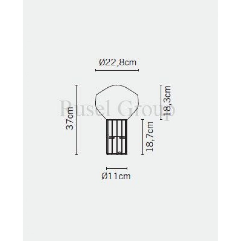Настольный светильник Fabbian Aerostat F27 B01 24