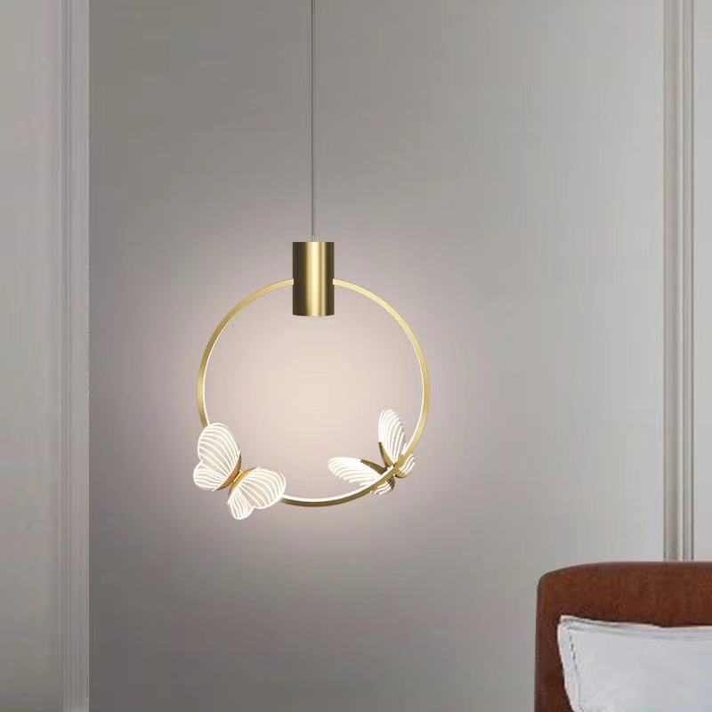 Подвесной светильник BABETTA RING 1 L320 brass 4000К by ImperiumLoft
