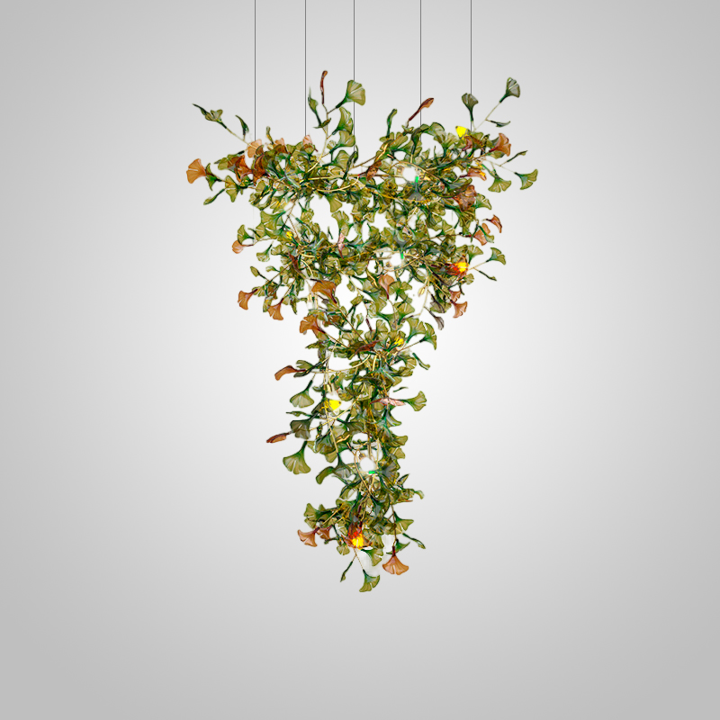 Подвесная люстра ELLING LUX H180 Green by ImperiumLoft