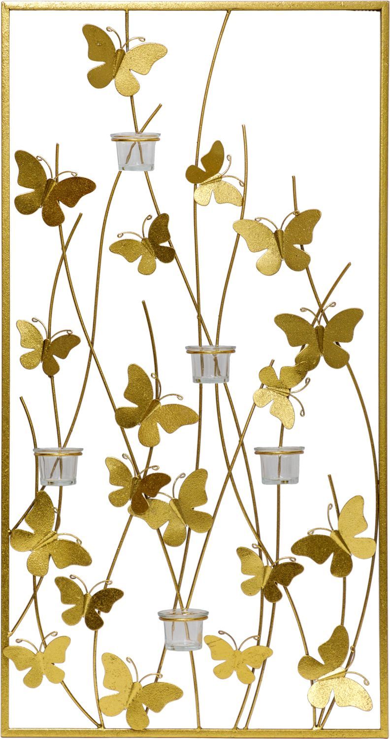 Декор настенный с -ю стеклянными подсвечниками Glasar 57-127