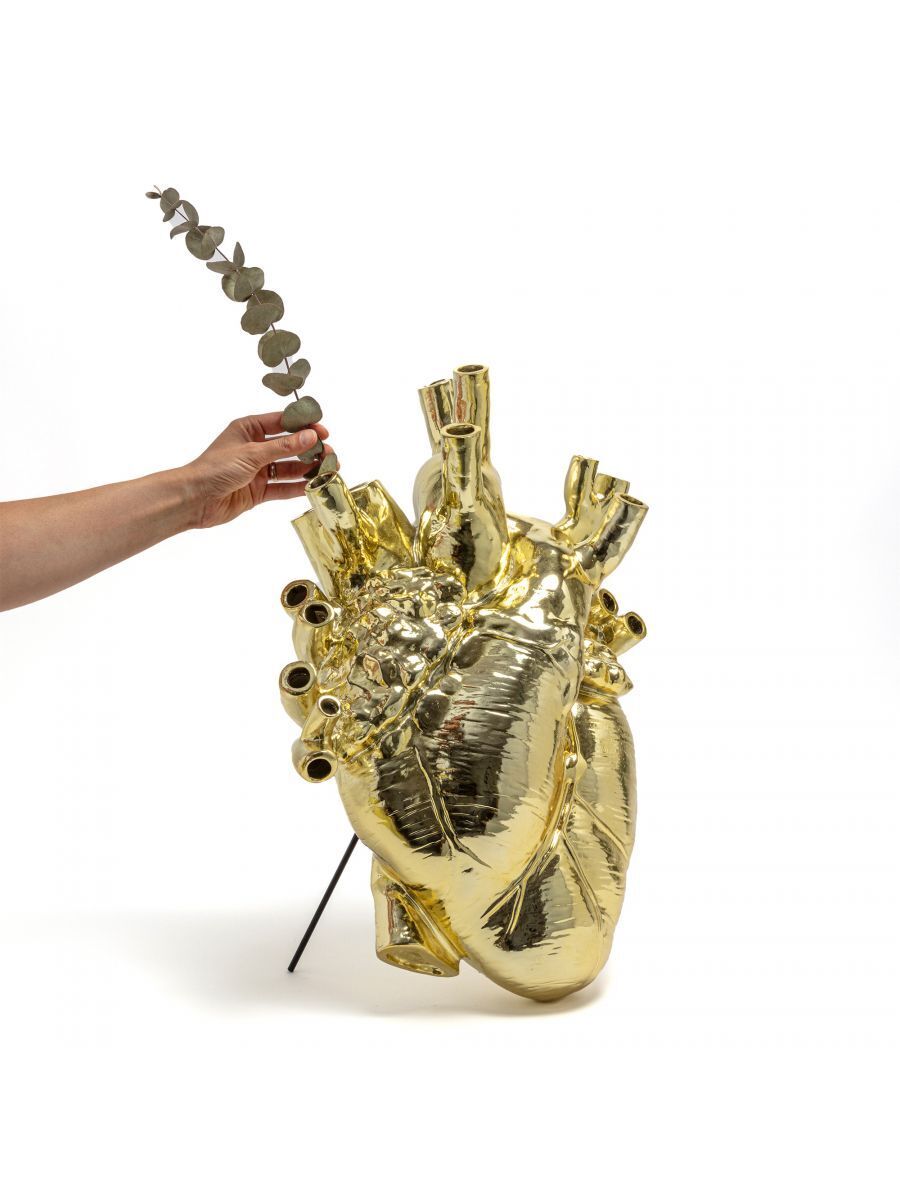 Ваза Seletti Love in Bloom Gold Gaint 09926