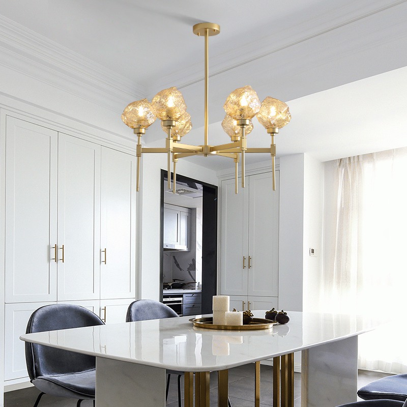 Подвесная люстра TORCH 8 Янтарный by ImperiumLoft