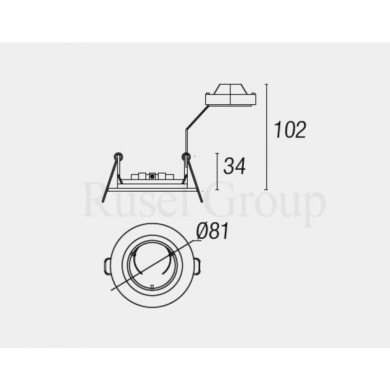 Встраиваемый светильник Leds-C4 TRIMIUM MINI