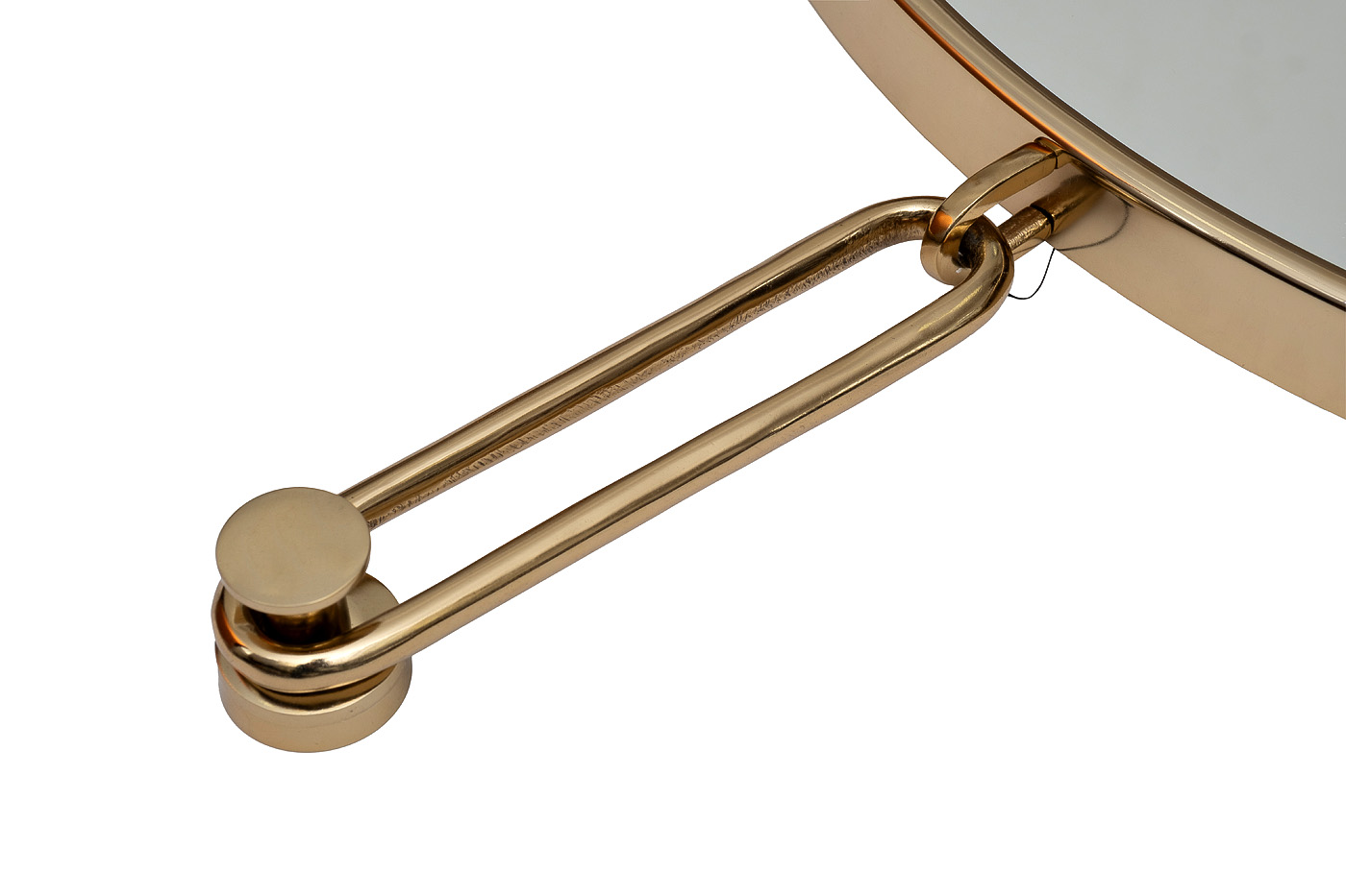 Зеркало на подвесе в золотой металлической раме Garda Decor 79MAL-9206-100G