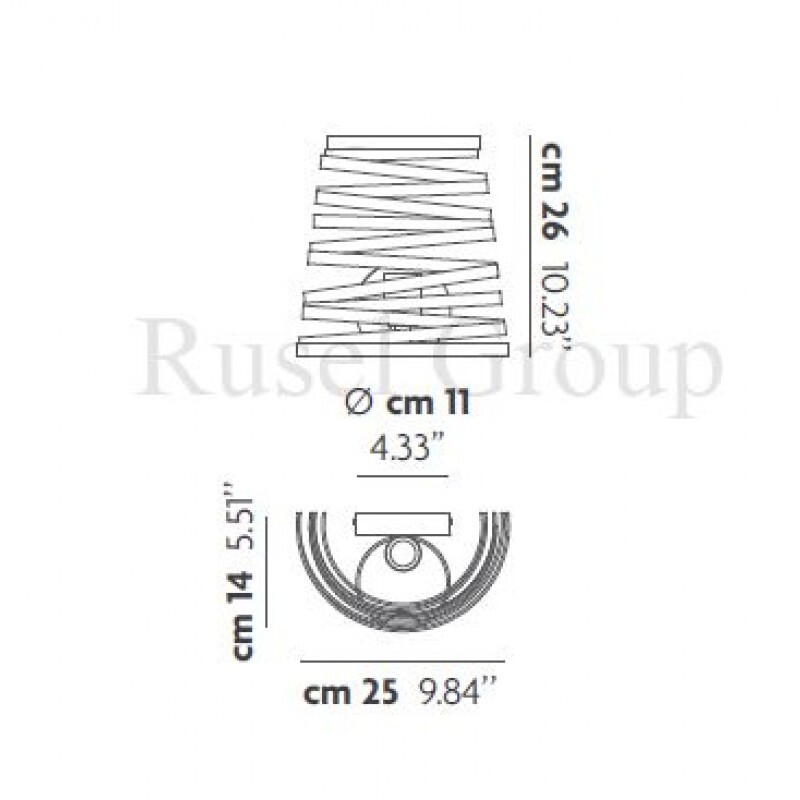 Настенный светильник Studio Italia Design CURL MY LIGHT AP