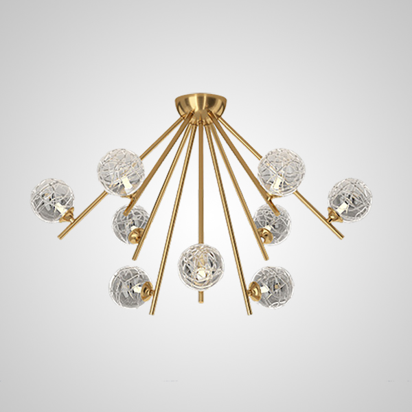 Потолочная люстра INGELA CH L12 Brass by ImperiumLoft