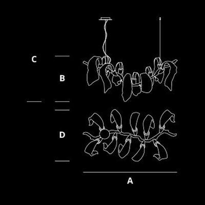 Люстра Serip Icarus CT3389/14