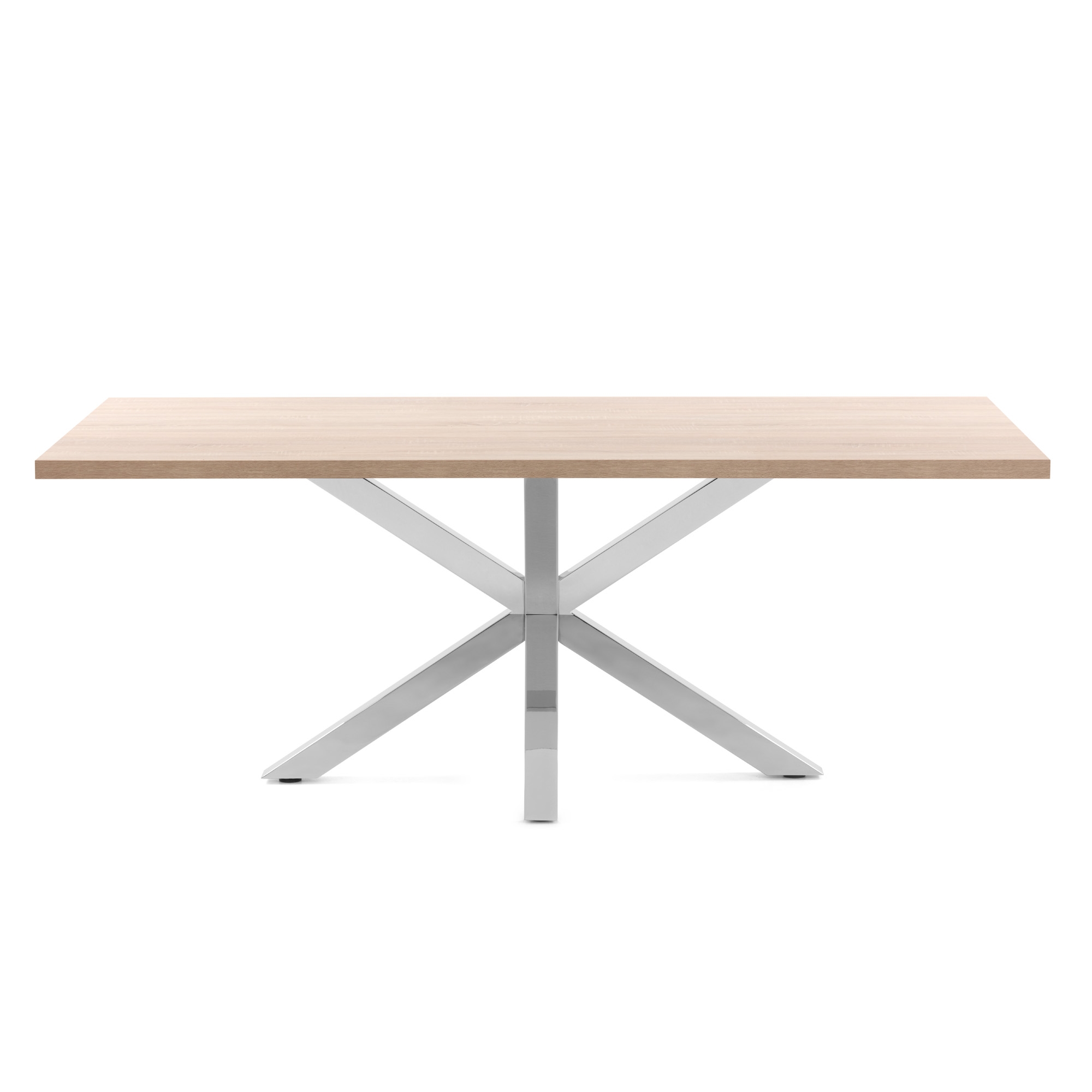 Стол обеденный Arya натуральный на хромированных ножках 200x100 La Forma (ex Julia Grup)