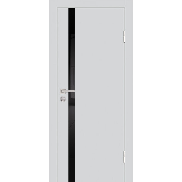 Межкомнатная дверь Graf P-8 черный лакобель Агат (2000 х 600)