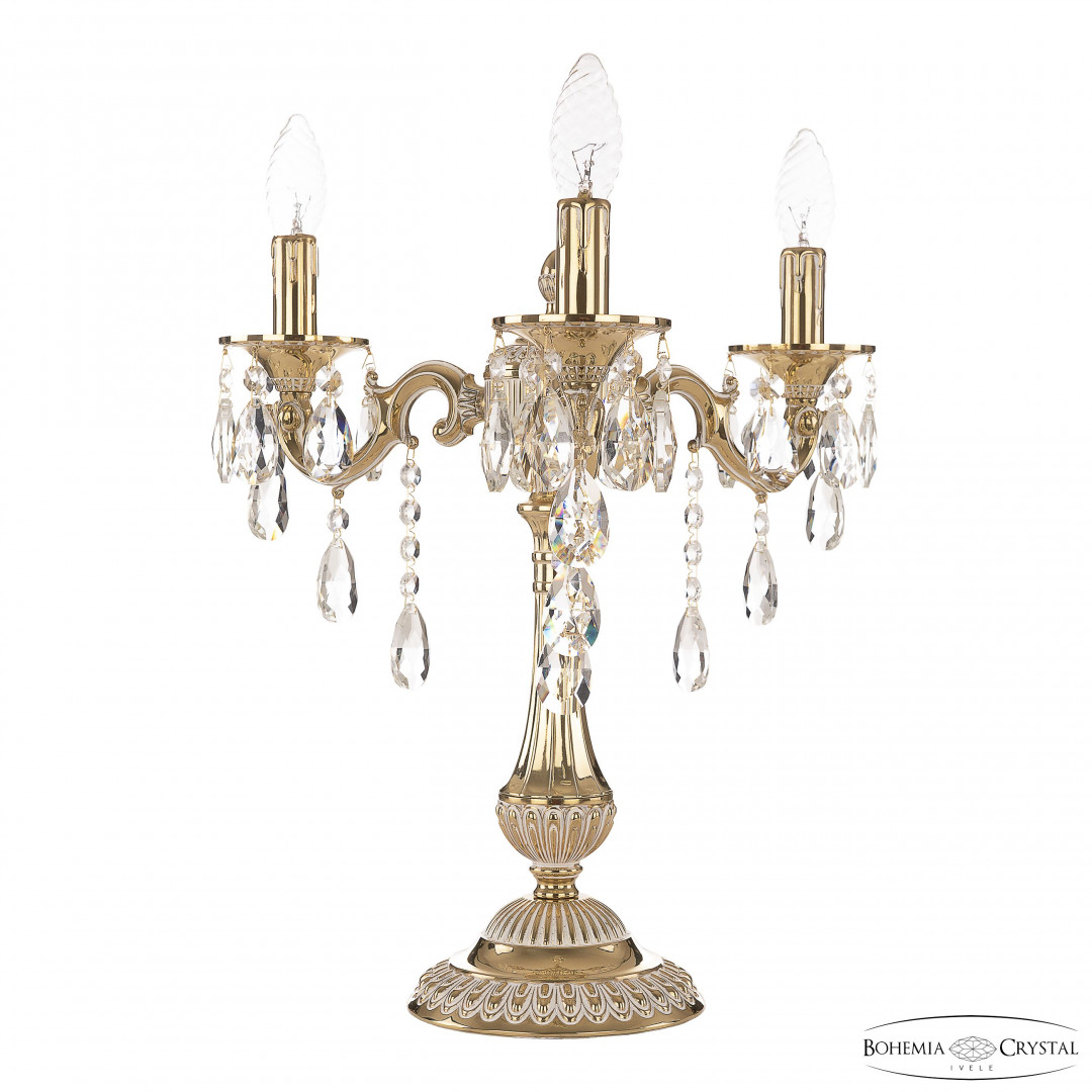 Настольная лампа бронзовая 73101L/3/125 B GW Bohemia Ivele Crystal