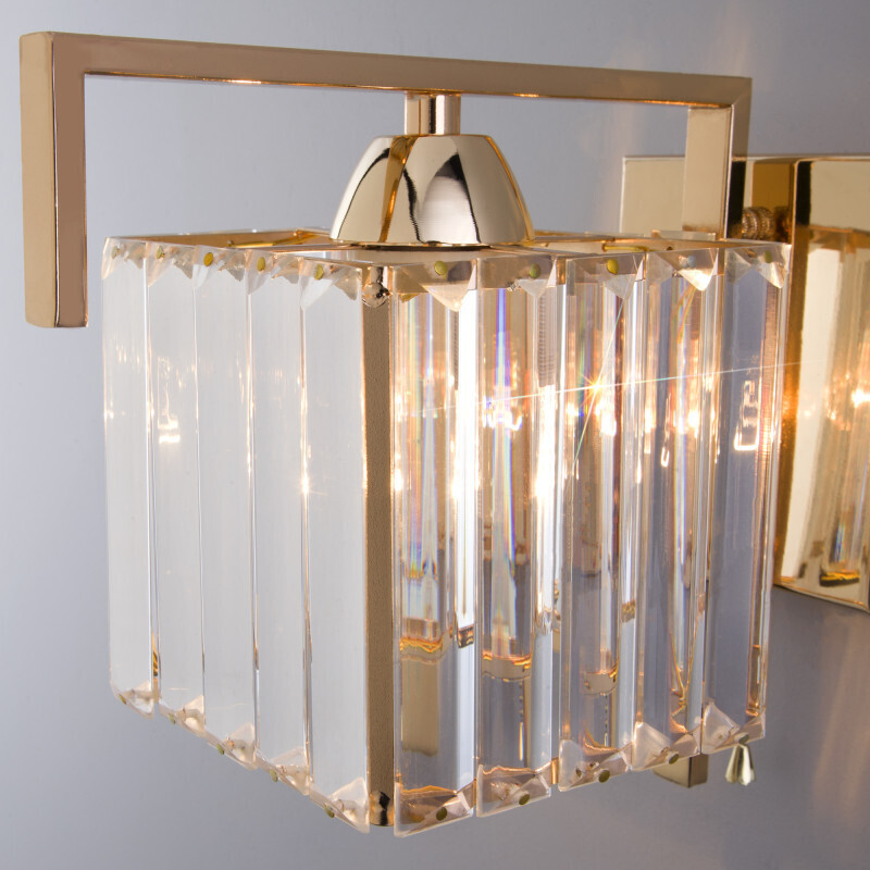 Бра Eurosvet 10126/1 золото/прозрачный хрусталь Strotskis (10117/1)