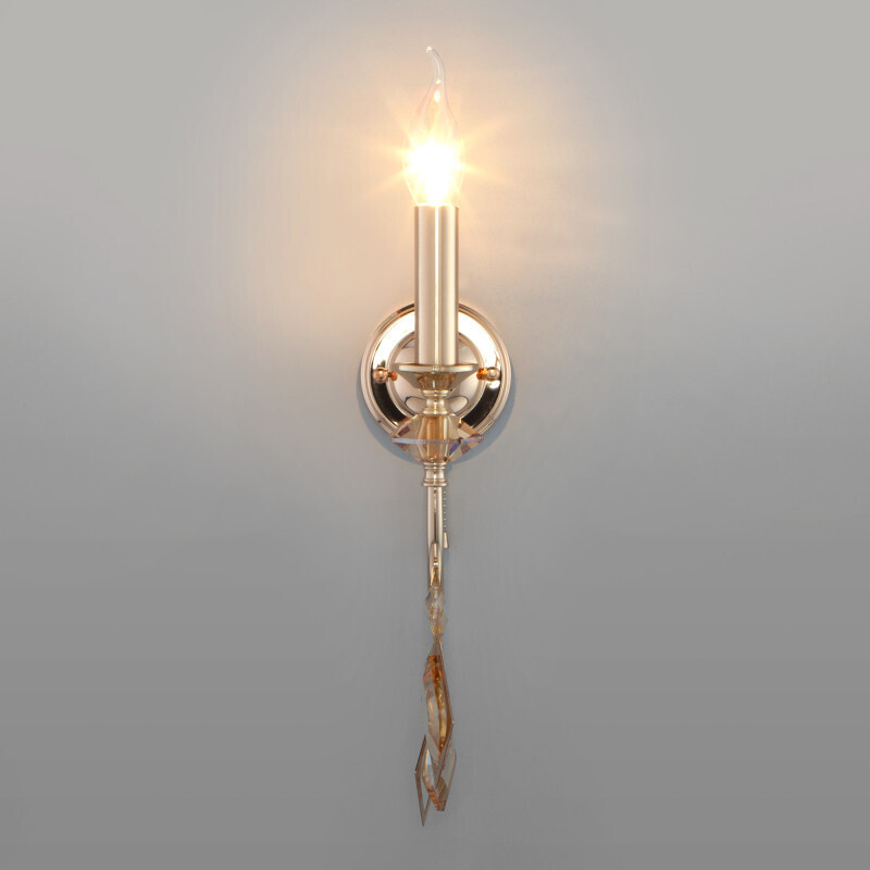 Бра Eurosvet 10110/1 золото/тонированный хрусталь Strotskis