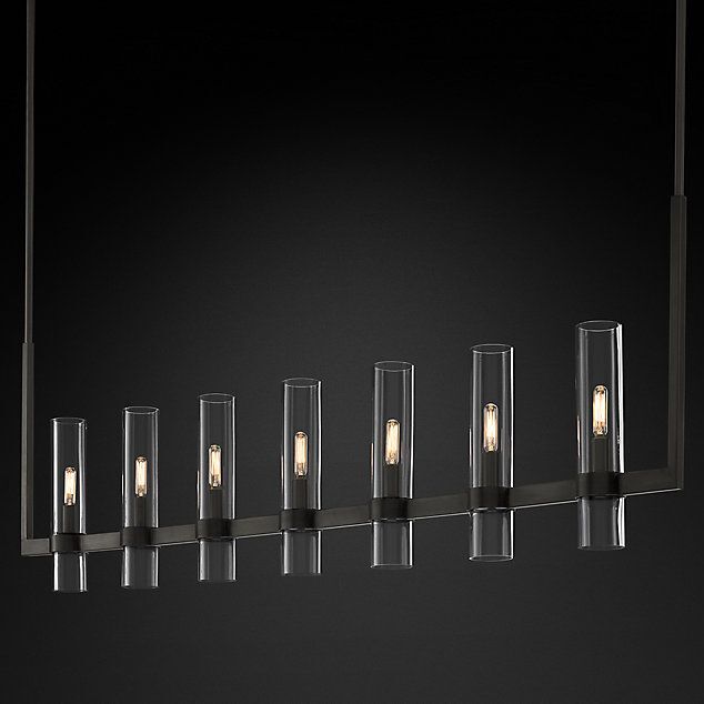 Люстра Restoration Hardware Ravelle Linear 59" Bronze