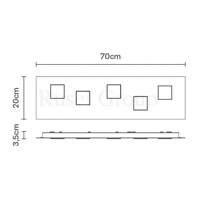 Настенно-потолочный светильник Fabbian QUARTER F38 G11 02