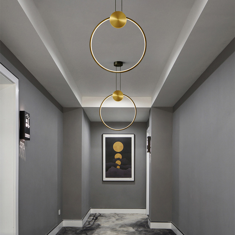 Подвесной светильник WOLKE D40 Brass by ImperiumLoft