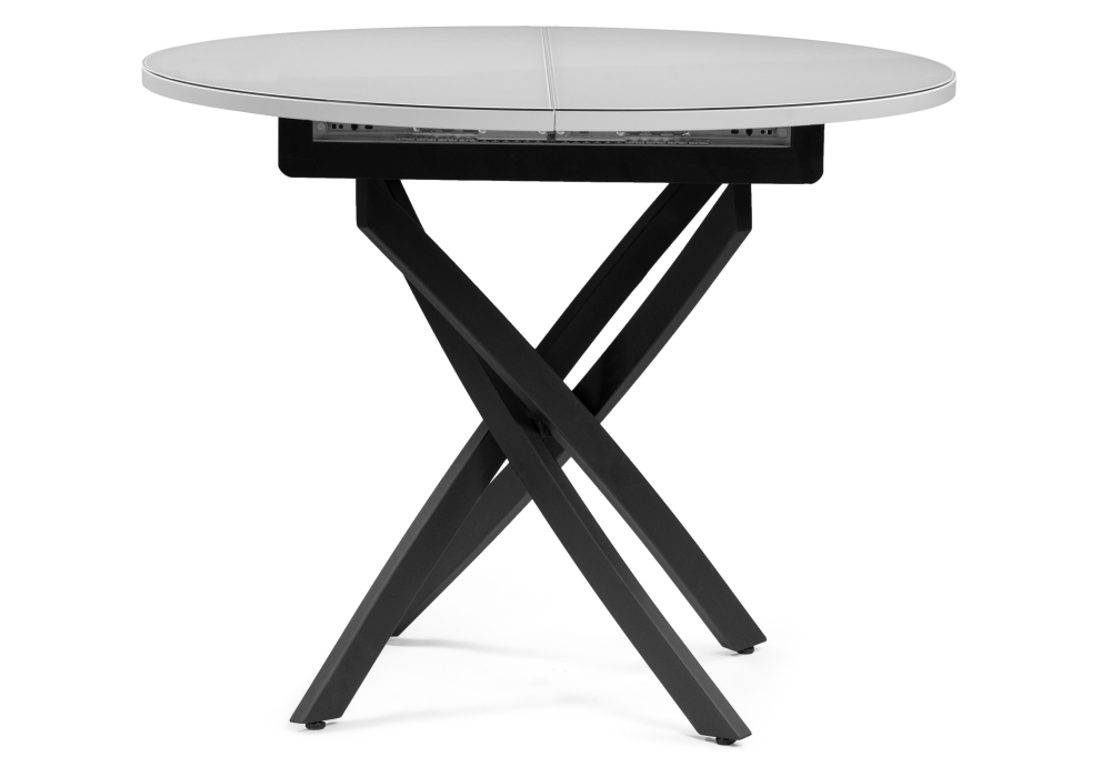 Стол Woodville Лауриц черный / белый раскладной 504213