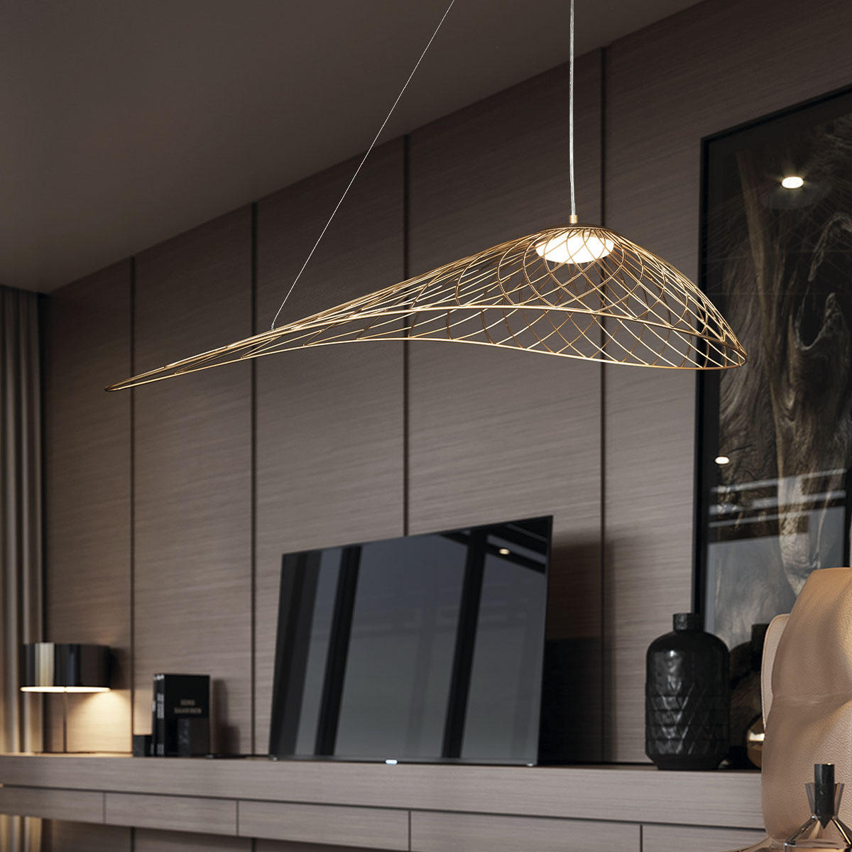 Подвесной светильник LOFT IT Tressage 10127/760 Gold