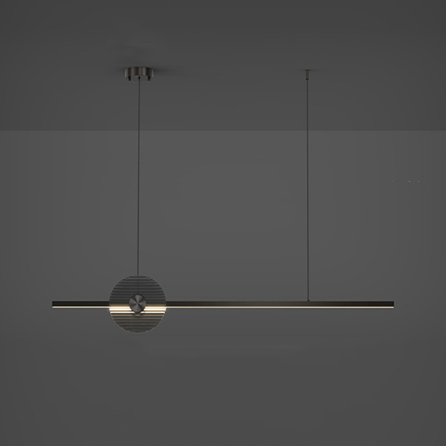 Реечный, рядный светильник ZVI L120 Black by ImperiumLoft