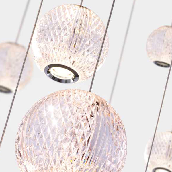 Подвесной светильник STORMS MORE L5 Chrome Диск by ImperiumLoft