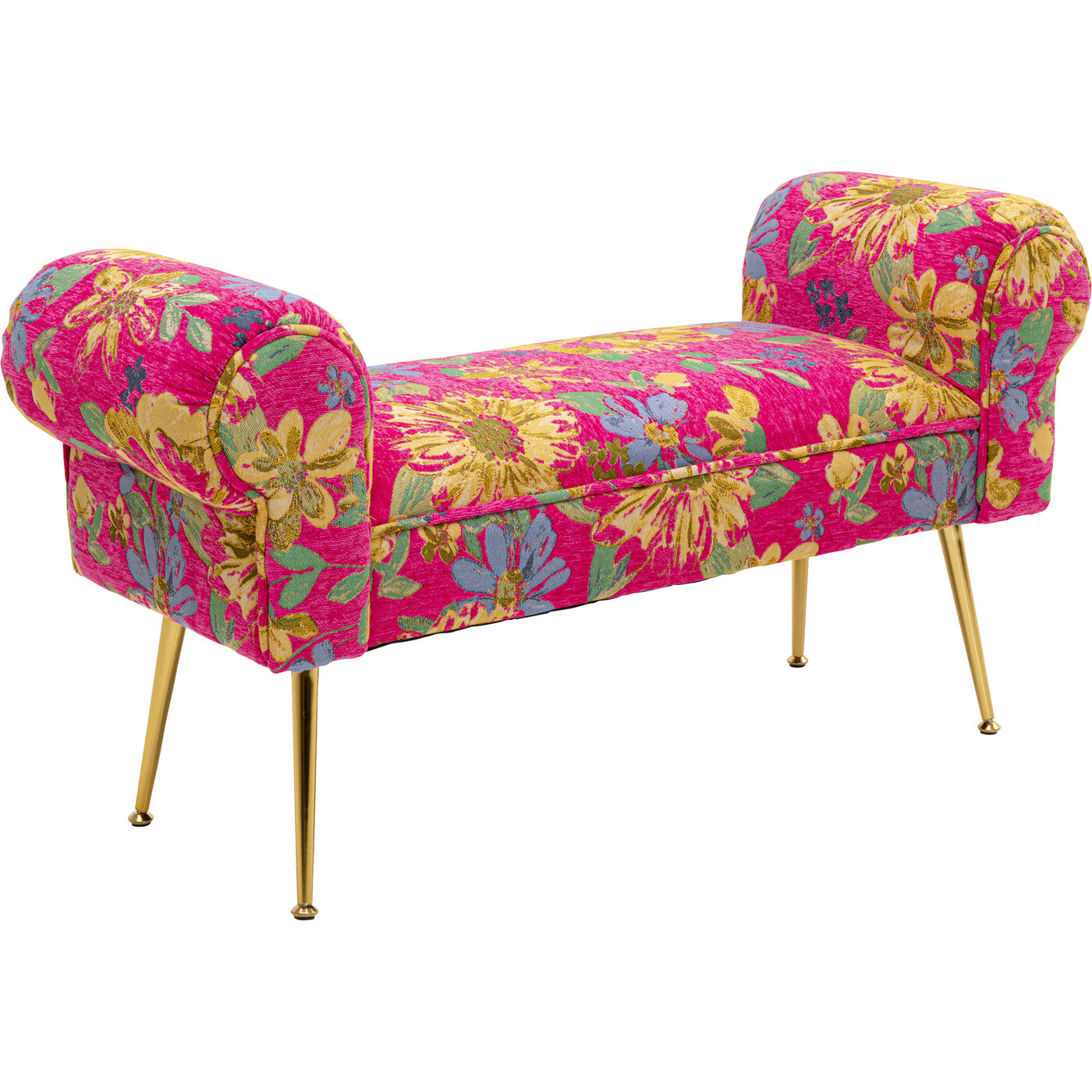 Скамья Wing Flower Fever Pink 100cm KARE 71153